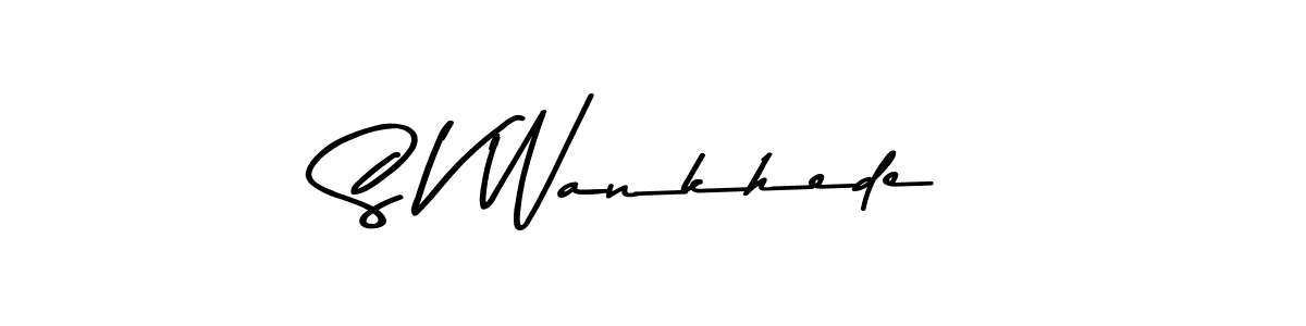 Make a beautiful signature design for name S V Wankhede. Use this online signature maker to create a handwritten signature for free. S V Wankhede signature style 9 images and pictures png