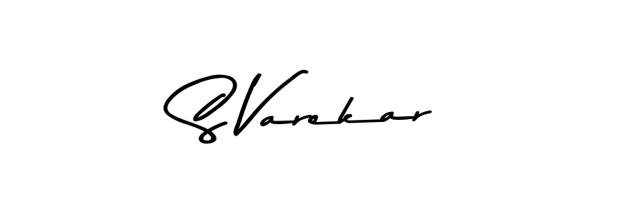 You should practise on your own different ways (Asem Kandis PERSONAL USE) to write your name (S Varekar) in signature. don't let someone else do it for you. S Varekar signature style 9 images and pictures png