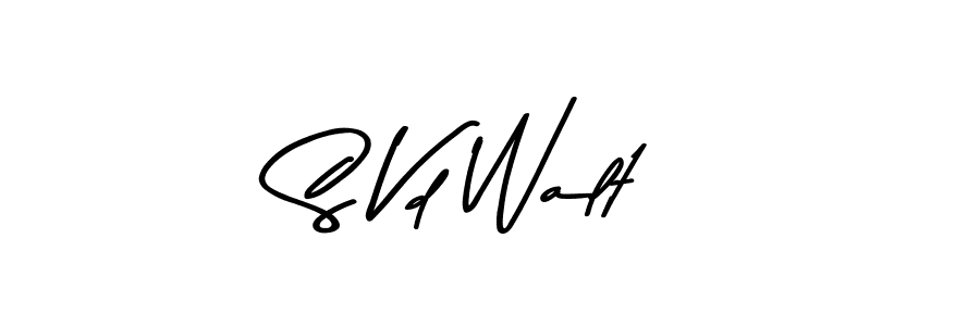 Create a beautiful signature design for name S Vd Walt. With this signature (Asem Kandis PERSONAL USE) fonts, you can make a handwritten signature for free. S Vd Walt signature style 9 images and pictures png