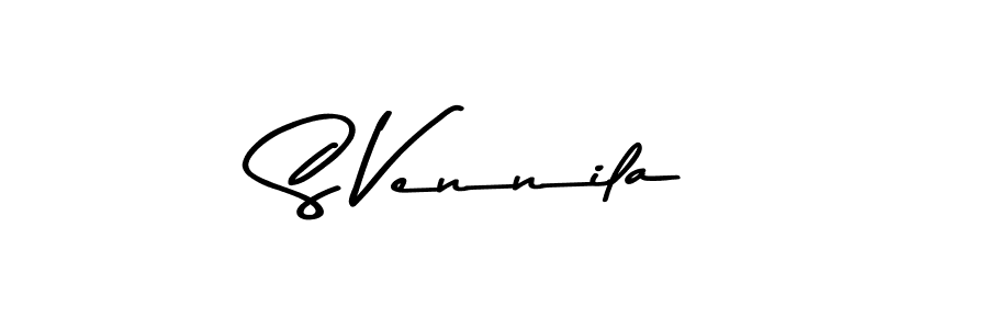 Create a beautiful signature design for name S Vennila. With this signature (Asem Kandis PERSONAL USE) fonts, you can make a handwritten signature for free. S Vennila signature style 9 images and pictures png
