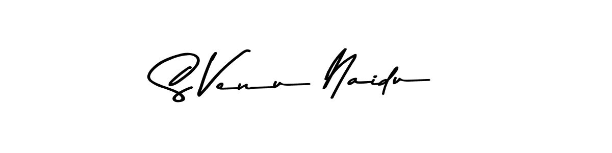 Make a beautiful signature design for name S Venu Naidu. With this signature (Asem Kandis PERSONAL USE) style, you can create a handwritten signature for free. S Venu Naidu signature style 9 images and pictures png