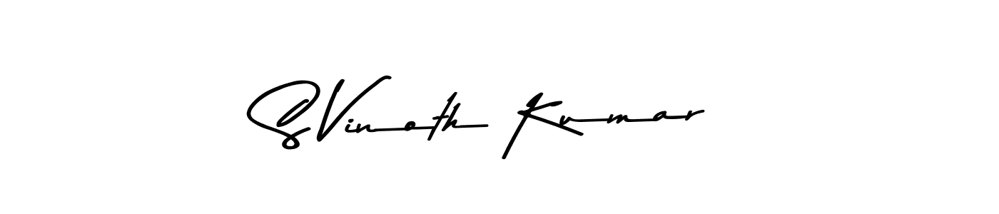 How to make S Vinoth Kumar signature? Asem Kandis PERSONAL USE is a professional autograph style. Create handwritten signature for S Vinoth Kumar name. S Vinoth Kumar signature style 9 images and pictures png