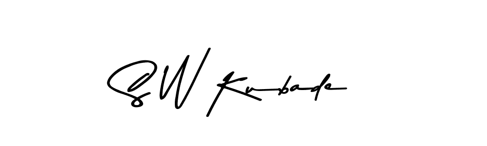 The best way (Asem Kandis PERSONAL USE) to make a short signature is to pick only two or three words in your name. The name S W Kubade include a total of six letters. For converting this name. S W Kubade signature style 9 images and pictures png