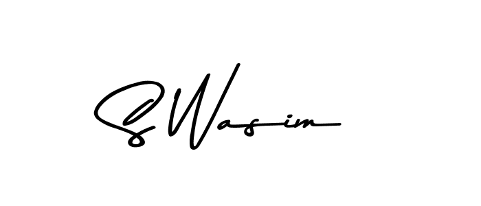 Use a signature maker to create a handwritten signature online. With this signature software, you can design (Asem Kandis PERSONAL USE) your own signature for name S Wasim. S Wasim signature style 9 images and pictures png