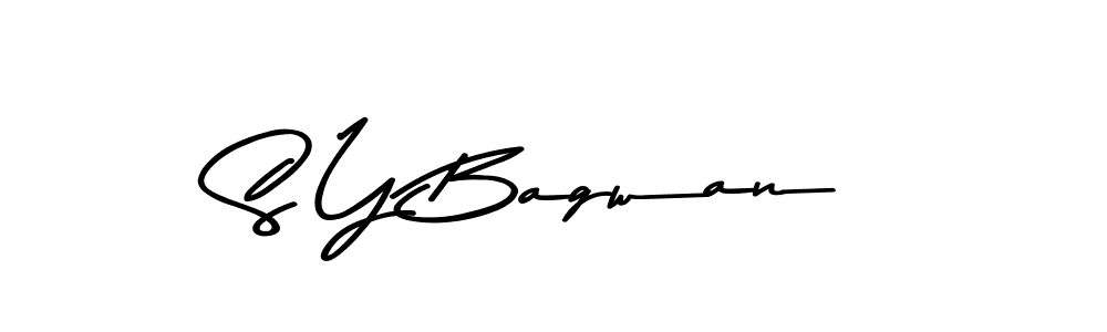 Use a signature maker to create a handwritten signature online. With this signature software, you can design (Asem Kandis PERSONAL USE) your own signature for name S Y Bagwan. S Y Bagwan signature style 9 images and pictures png