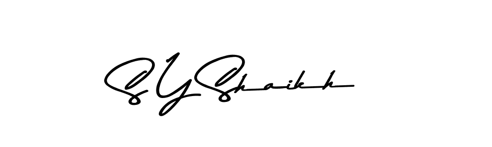 Also we have S Y Shaikh name is the best signature style. Create professional handwritten signature collection using Asem Kandis PERSONAL USE autograph style. S Y Shaikh signature style 9 images and pictures png