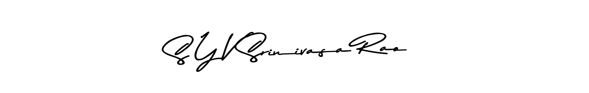 How to make S Y V Srinivasa Rao signature? Asem Kandis PERSONAL USE is a professional autograph style. Create handwritten signature for S Y V Srinivasa Rao name. S Y V Srinivasa Rao signature style 9 images and pictures png