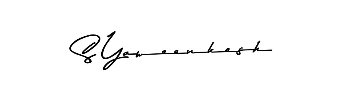 Create a beautiful signature design for name S Yaweenkesh. With this signature (Asem Kandis PERSONAL USE) fonts, you can make a handwritten signature for free. S Yaweenkesh signature style 9 images and pictures png