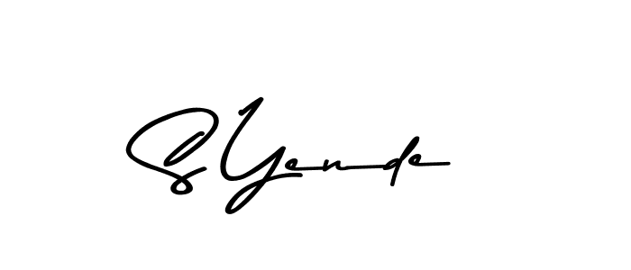 Also we have S Yende name is the best signature style. Create professional handwritten signature collection using Asem Kandis PERSONAL USE autograph style. S Yende signature style 9 images and pictures png