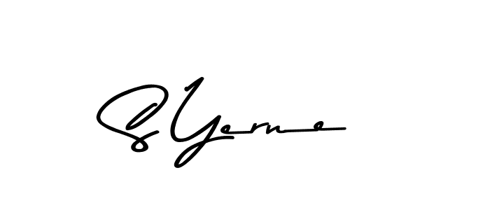 The best way (Asem Kandis PERSONAL USE) to make a short signature is to pick only two or three words in your name. The name S Yerne include a total of six letters. For converting this name. S Yerne signature style 9 images and pictures png