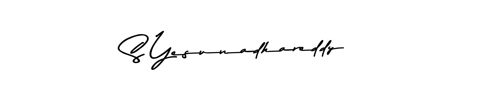 Create a beautiful signature design for name S Yesunadhareddy. With this signature (Asem Kandis PERSONAL USE) fonts, you can make a handwritten signature for free. S Yesunadhareddy signature style 9 images and pictures png