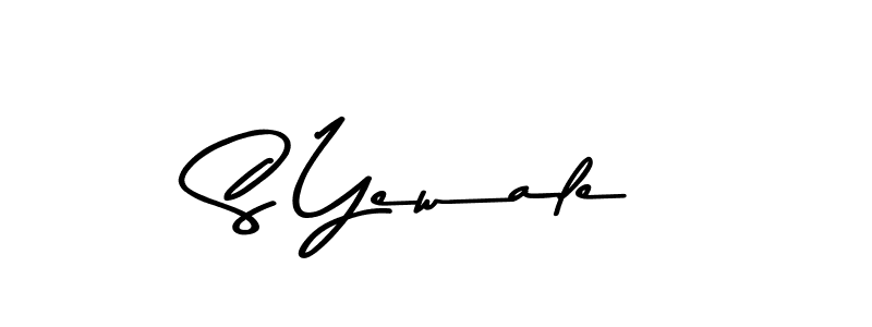 Create a beautiful signature design for name S Yewale. With this signature (Asem Kandis PERSONAL USE) fonts, you can make a handwritten signature for free. S Yewale signature style 9 images and pictures png