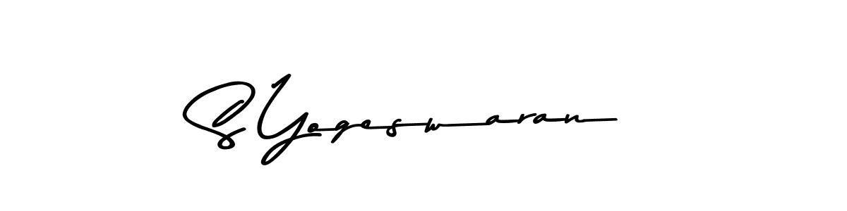 The best way (Asem Kandis PERSONAL USE) to make a short signature is to pick only two or three words in your name. The name S Yogeswaran include a total of six letters. For converting this name. S Yogeswaran signature style 9 images and pictures png