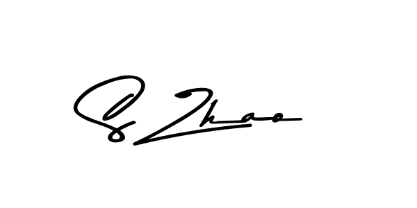 Create a beautiful signature design for name S Zhao. With this signature (Asem Kandis PERSONAL USE) fonts, you can make a handwritten signature for free. S Zhao signature style 9 images and pictures png