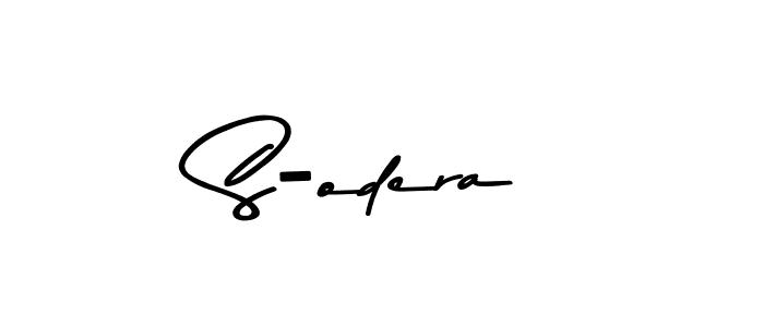 Design your own signature with our free online signature maker. With this signature software, you can create a handwritten (Asem Kandis PERSONAL USE) signature for name S-odera. S-odera signature style 9 images and pictures png