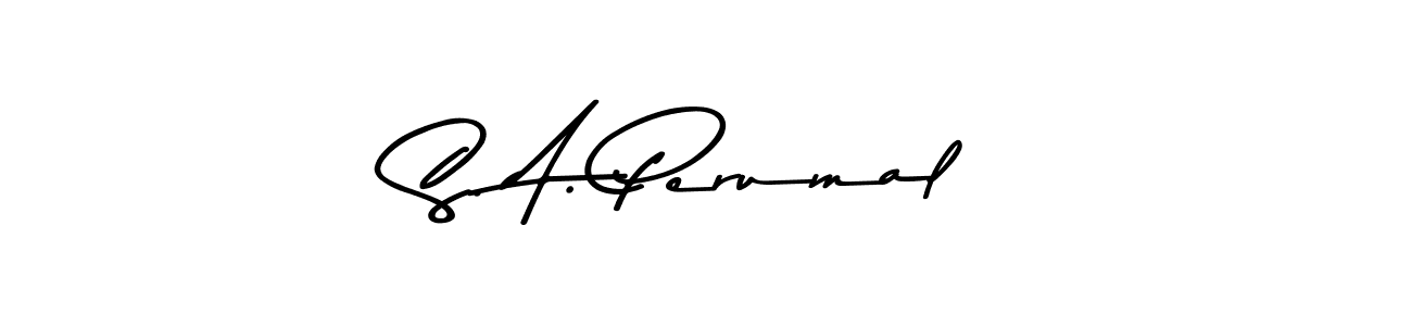 Also You can easily find your signature by using the search form. We will create S. A. Perumal name handwritten signature images for you free of cost using Asem Kandis PERSONAL USE sign style. S. A. Perumal signature style 9 images and pictures png