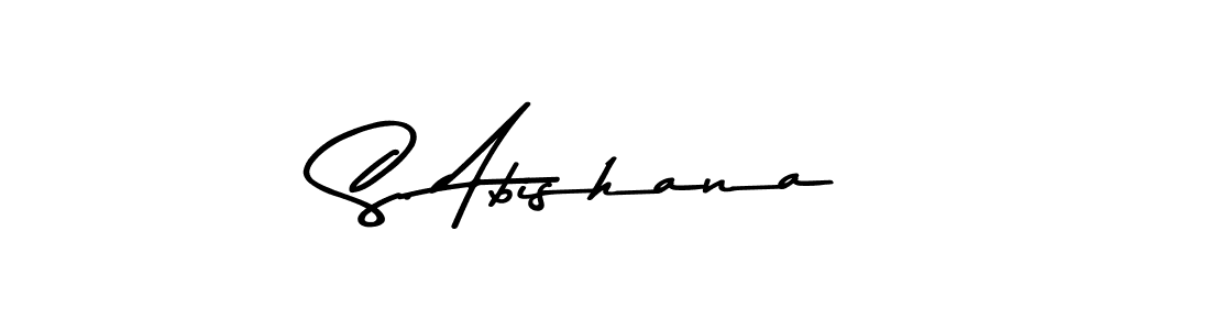 Design your own signature with our free online signature maker. With this signature software, you can create a handwritten (Asem Kandis PERSONAL USE) signature for name S. Abishana. S. Abishana signature style 9 images and pictures png