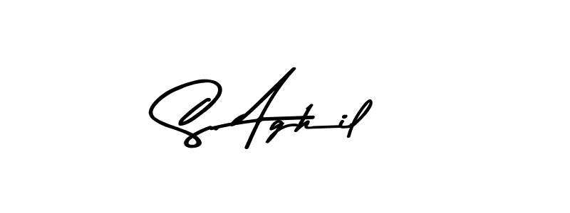 You can use this online signature creator to create a handwritten signature for the name S. Aghil. This is the best online autograph maker. S. Aghil signature style 9 images and pictures png