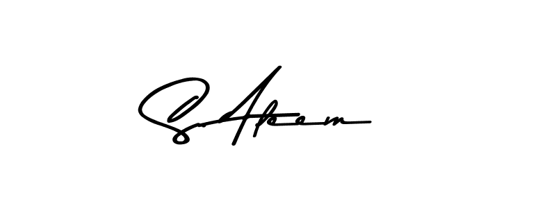 Use a signature maker to create a handwritten signature online. With this signature software, you can design (Asem Kandis PERSONAL USE) your own signature for name S. Aleem. S. Aleem signature style 9 images and pictures png