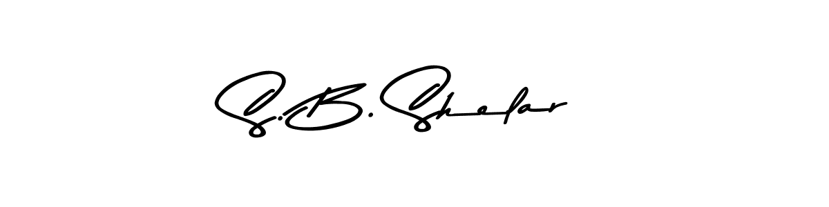 Make a beautiful signature design for name S. B. Shelar. With this signature (Asem Kandis PERSONAL USE) style, you can create a handwritten signature for free. S. B. Shelar signature style 9 images and pictures png