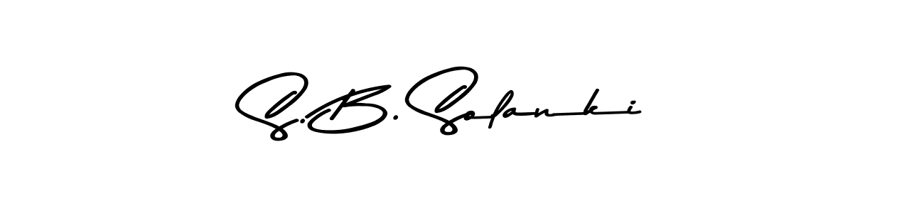 You should practise on your own different ways (Asem Kandis PERSONAL USE) to write your name (S. B. Solanki) in signature. don't let someone else do it for you. S. B. Solanki signature style 9 images and pictures png