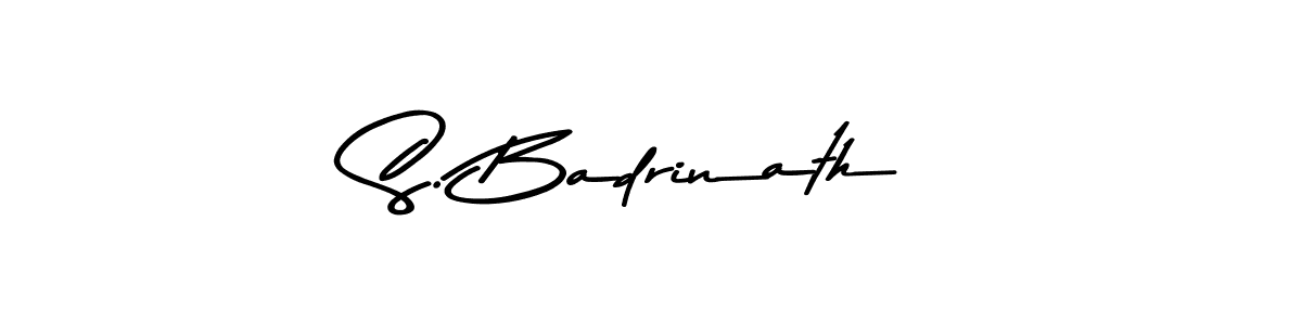 You can use this online signature creator to create a handwritten signature for the name S. Badrinath. This is the best online autograph maker. S. Badrinath signature style 9 images and pictures png