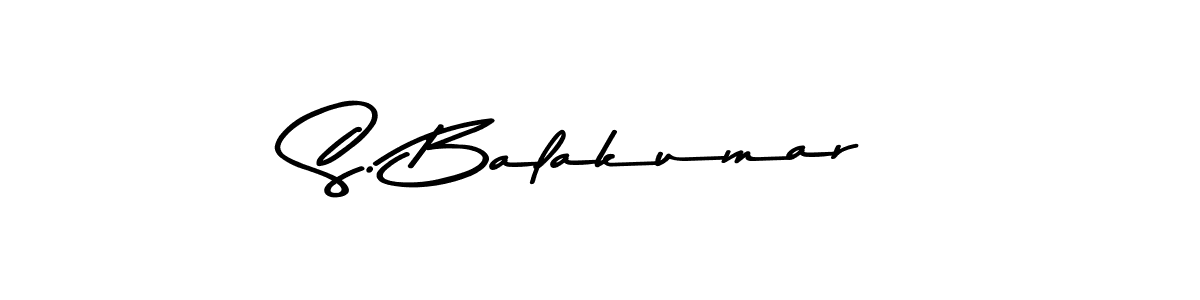 Create a beautiful signature design for name S. Balakumar. With this signature (Asem Kandis PERSONAL USE) fonts, you can make a handwritten signature for free. S. Balakumar signature style 9 images and pictures png