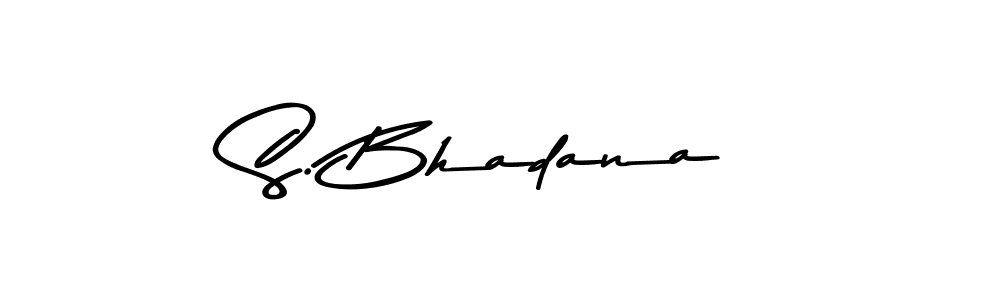 Make a beautiful signature design for name S. Bhadana. Use this online signature maker to create a handwritten signature for free. S. Bhadana signature style 9 images and pictures png