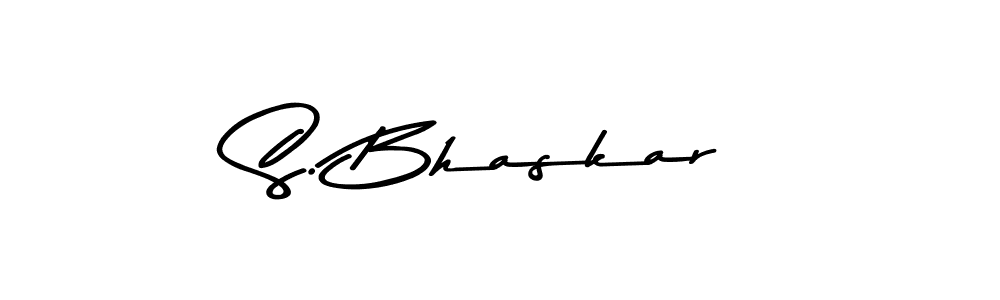 How to make S. Bhaskar name signature. Use Asem Kandis PERSONAL USE style for creating short signs online. This is the latest handwritten sign. S. Bhaskar signature style 9 images and pictures png