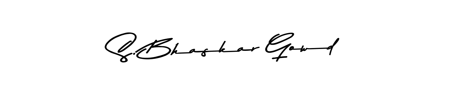 The best way (Asem Kandis PERSONAL USE) to make a short signature is to pick only two or three words in your name. The name S. Bhaskar Gowd include a total of six letters. For converting this name. S. Bhaskar Gowd signature style 9 images and pictures png