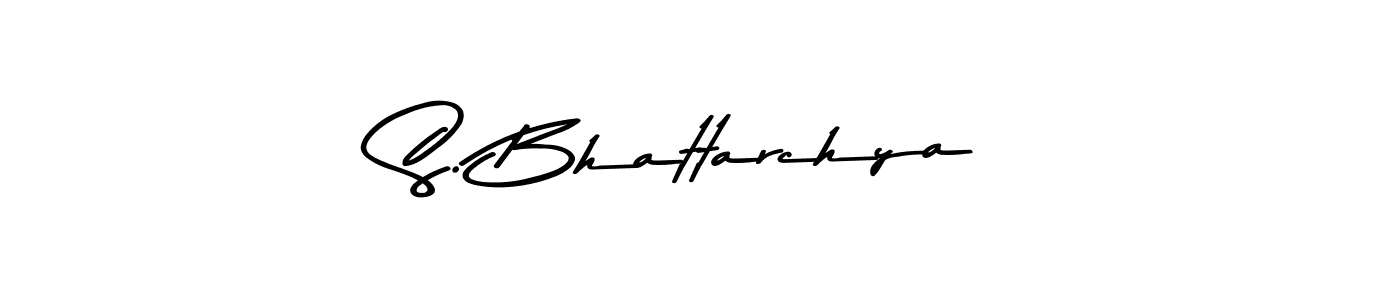 S. Bhattarchya stylish signature style. Best Handwritten Sign (Asem Kandis PERSONAL USE) for my name. Handwritten Signature Collection Ideas for my name S. Bhattarchya. S. Bhattarchya signature style 9 images and pictures png