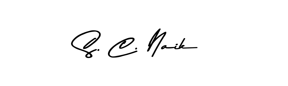 Design your own signature with our free online signature maker. With this signature software, you can create a handwritten (Asem Kandis PERSONAL USE) signature for name S. C. Naik. S. C. Naik signature style 9 images and pictures png