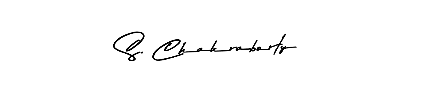 Make a beautiful signature design for name S. Chakraborty. With this signature (Asem Kandis PERSONAL USE) style, you can create a handwritten signature for free. S. Chakraborty signature style 9 images and pictures png