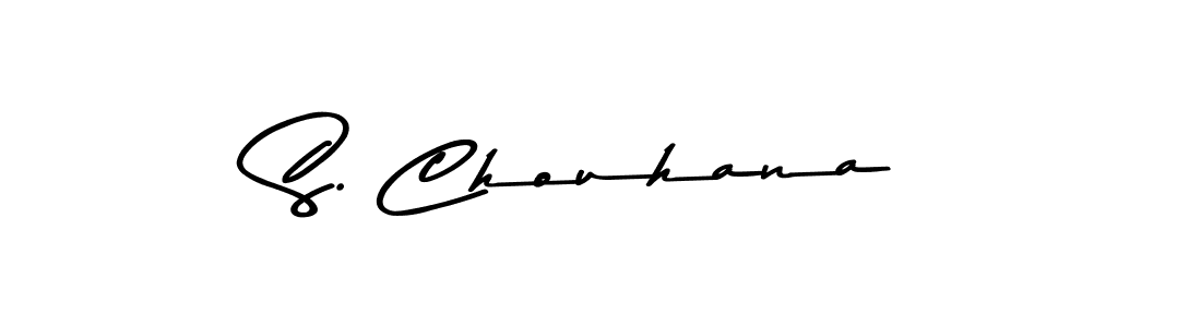 Also You can easily find your signature by using the search form. We will create S. Chouhana name handwritten signature images for you free of cost using Asem Kandis PERSONAL USE sign style. S. Chouhana signature style 9 images and pictures png