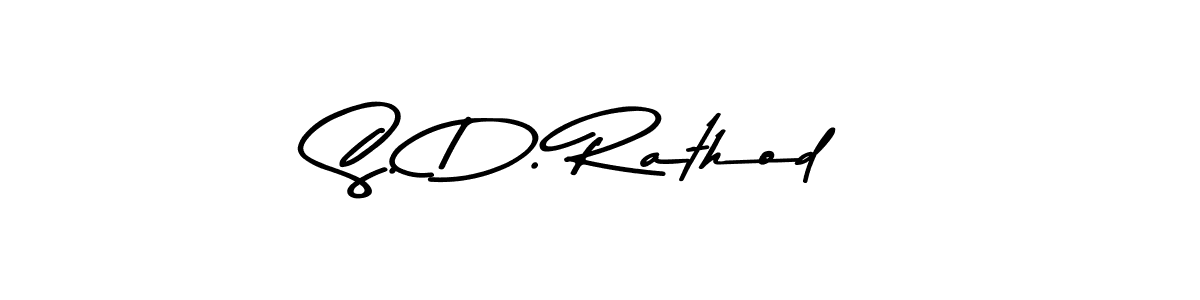 Create a beautiful signature design for name S. D. Rathod. With this signature (Asem Kandis PERSONAL USE) fonts, you can make a handwritten signature for free. S. D. Rathod signature style 9 images and pictures png