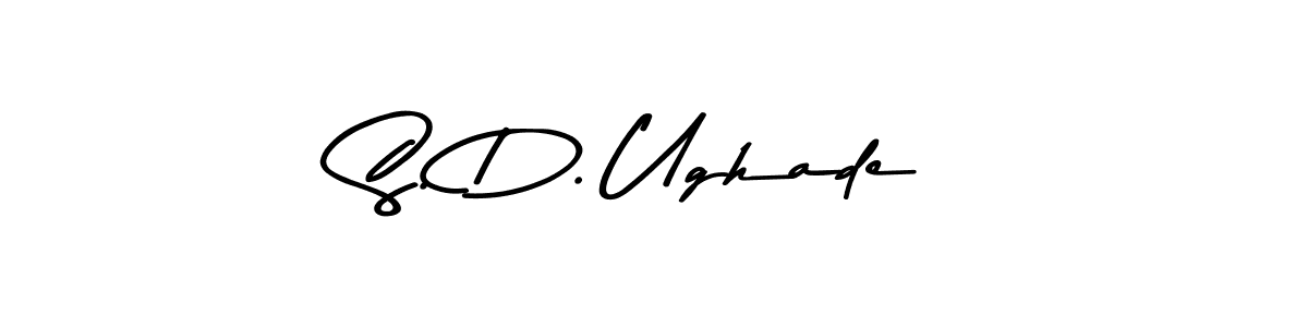 You should practise on your own different ways (Asem Kandis PERSONAL USE) to write your name (S. D. Ughade) in signature. don't let someone else do it for you. S. D. Ughade signature style 9 images and pictures png