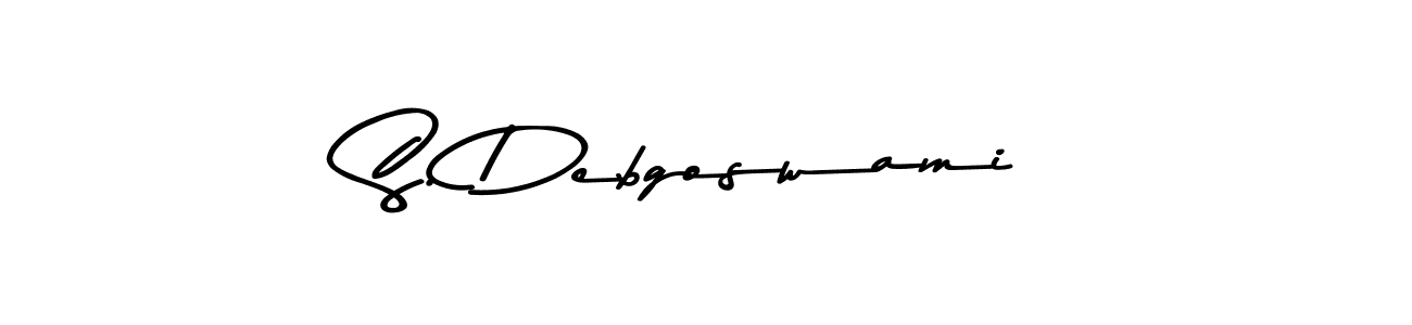 How to make S. Debgoswami signature? Asem Kandis PERSONAL USE is a professional autograph style. Create handwritten signature for S. Debgoswami name. S. Debgoswami signature style 9 images and pictures png