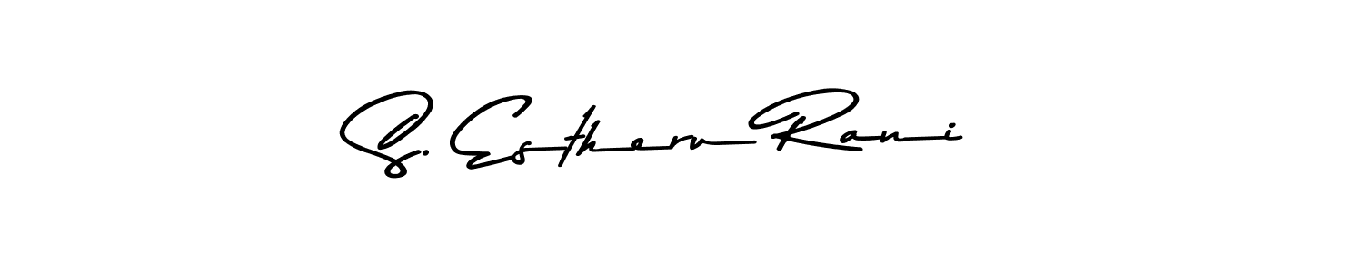 You should practise on your own different ways (Asem Kandis PERSONAL USE) to write your name (S. Estheru Rani) in signature. don't let someone else do it for you. S. Estheru Rani signature style 9 images and pictures png