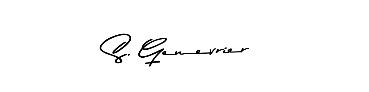 Also we have S. Genevrier name is the best signature style. Create professional handwritten signature collection using Asem Kandis PERSONAL USE autograph style. S. Genevrier signature style 9 images and pictures png