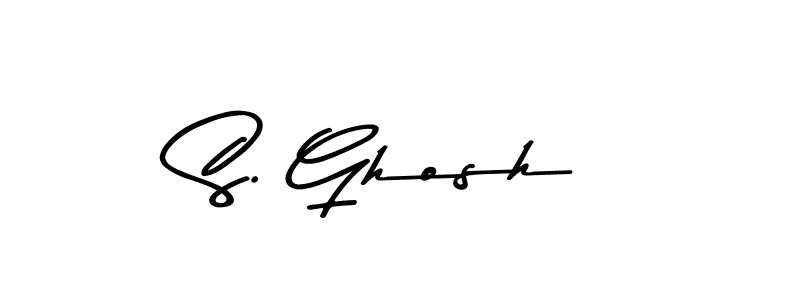 Design your own signature with our free online signature maker. With this signature software, you can create a handwritten (Asem Kandis PERSONAL USE) signature for name S. Ghosh. S. Ghosh signature style 9 images and pictures png