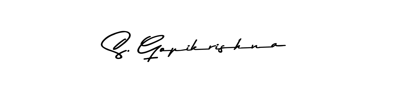 S. Gopikrishna stylish signature style. Best Handwritten Sign (Asem Kandis PERSONAL USE) for my name. Handwritten Signature Collection Ideas for my name S. Gopikrishna. S. Gopikrishna signature style 9 images and pictures png