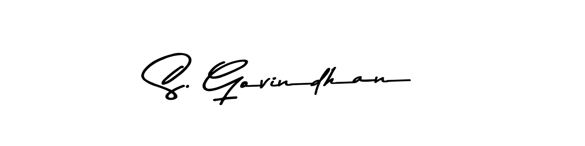 if you are searching for the best signature style for your name S. Govindhan. so please give up your signature search. here we have designed multiple signature styles  using Asem Kandis PERSONAL USE. S. Govindhan signature style 9 images and pictures png