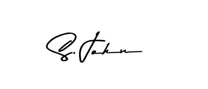 You should practise on your own different ways (Asem Kandis PERSONAL USE) to write your name (S. John) in signature. don't let someone else do it for you. S. John signature style 9 images and pictures png