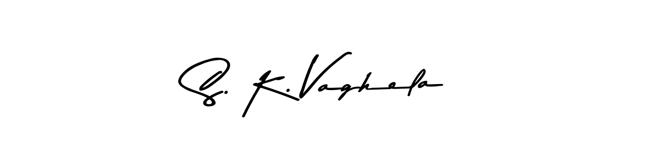 S. K. Vaghela stylish signature style. Best Handwritten Sign (Asem Kandis PERSONAL USE) for my name. Handwritten Signature Collection Ideas for my name S. K. Vaghela. S. K. Vaghela signature style 9 images and pictures png
