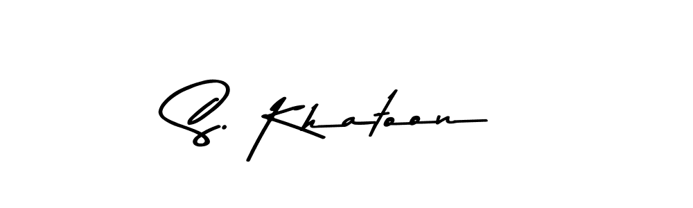 Also You can easily find your signature by using the search form. We will create S. Khatoon name handwritten signature images for you free of cost using Asem Kandis PERSONAL USE sign style. S. Khatoon signature style 9 images and pictures png