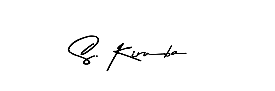 You can use this online signature creator to create a handwritten signature for the name S. Kiruba. This is the best online autograph maker. S. Kiruba signature style 9 images and pictures png