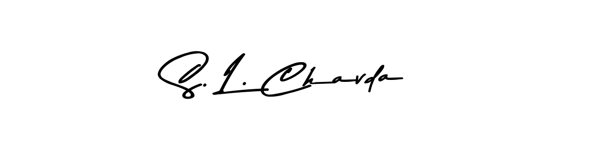 How to Draw S. L. Chavda signature style? Asem Kandis PERSONAL USE is a latest design signature styles for name S. L. Chavda. S. L. Chavda signature style 9 images and pictures png