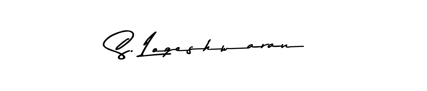 Use a signature maker to create a handwritten signature online. With this signature software, you can design (Asem Kandis PERSONAL USE) your own signature for name S. Logeshwaran. S. Logeshwaran signature style 9 images and pictures png