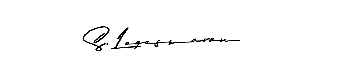 Create a beautiful signature design for name S. Logeswaran. With this signature (Asem Kandis PERSONAL USE) fonts, you can make a handwritten signature for free. S. Logeswaran signature style 9 images and pictures png