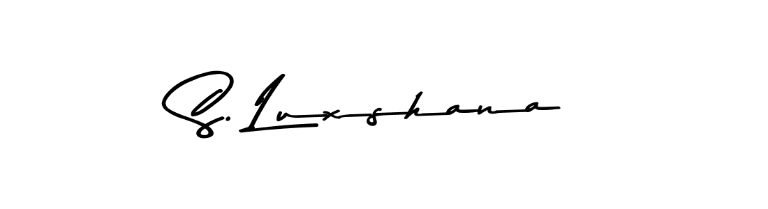 Make a beautiful signature design for name S. Luxshana. Use this online signature maker to create a handwritten signature for free. S. Luxshana signature style 9 images and pictures png